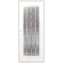 Volles Lite-dekoratives Glas eingefügte Gebrauchs-Stahltür